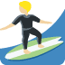 🏄🏼 person surfing: medium-light skin tone display on Twitter